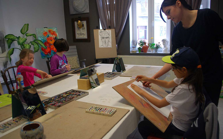 Curs pictura copii | Atelier Cristian Scutaru | Pictura, desen si grafica